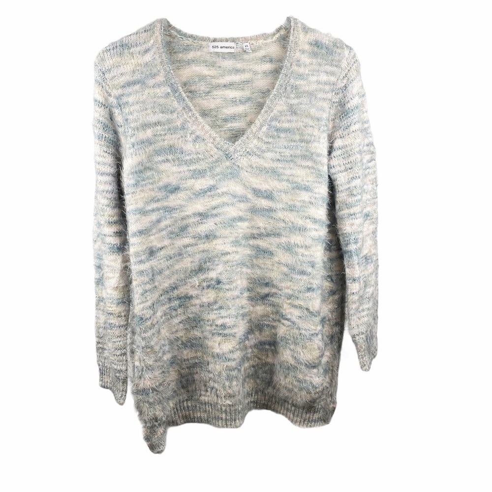 525 America Fuzzy Angora Sweater XS